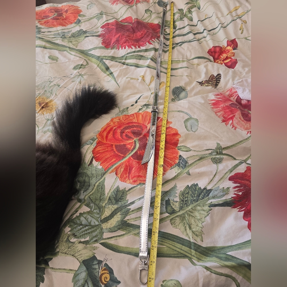 Silver Mirror Purse Crossbody Strap - Picture 2 of 7